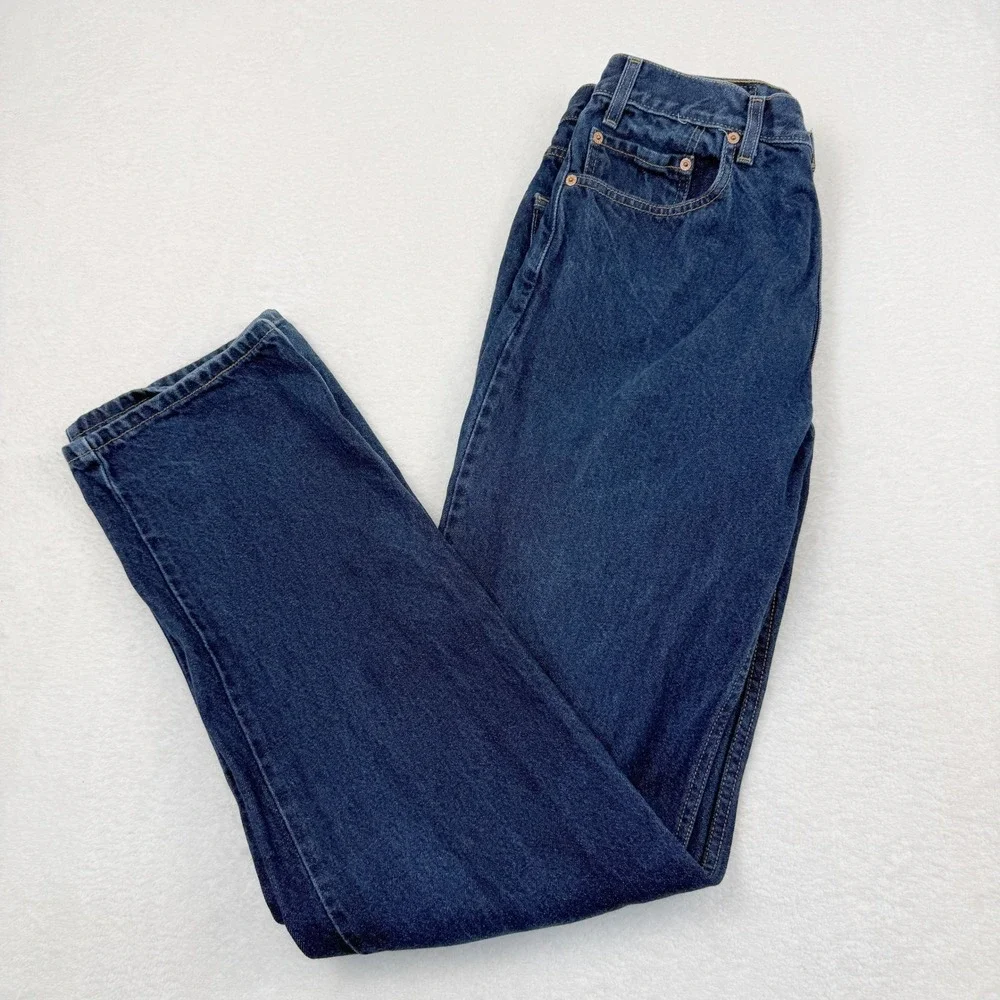 Vintage Levis 505 Regular Fit Straight Leg Jeans Men 36x36 (Fit 34x36) Dark Wash